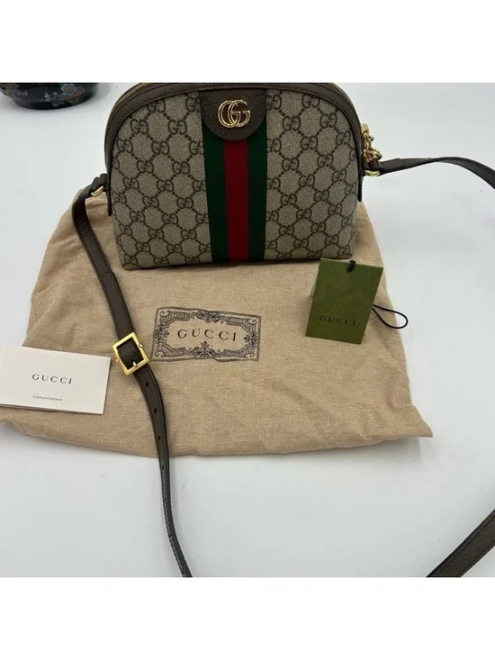Women’s Gucci GG supreme OPHEDIA small shoulder bag made in Italy - Picture 5 of 11